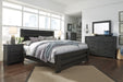 Brinxton Black King Panel Bed - Gate Furniture