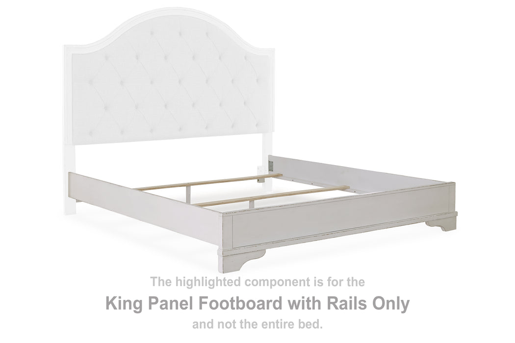 Brollyn King Panel Footboard with Rails - B773-56 - In Stock Furniture