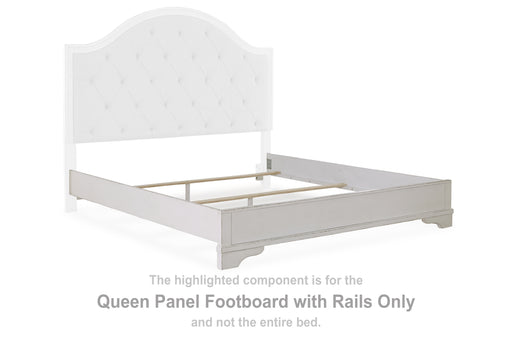 Brollyn Queen Panel Footboard with Rails - B773-54 - In Stock Furniture