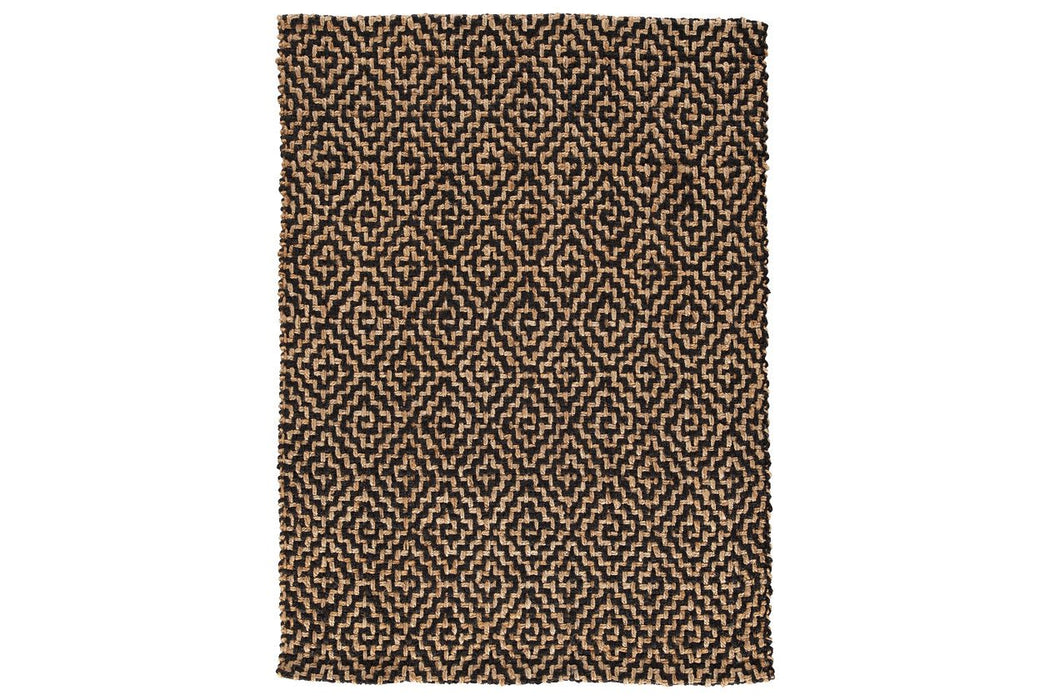 Broox Natural/Black 5' x 7' Rug - R404312 - Gate Furniture