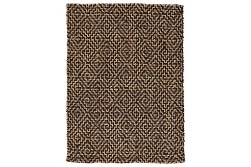 Broox Natural/Black 5' x 7' Rug - R404312 - Gate Furniture