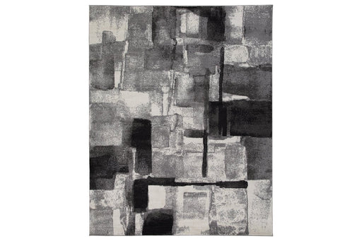 Brycebourne Black/Cream/Gray Medium Rug - R404982 - Gate Furniture