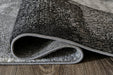 Brycebourne Black/Cream/Gray Medium Rug - R404982 - Gate Furniture