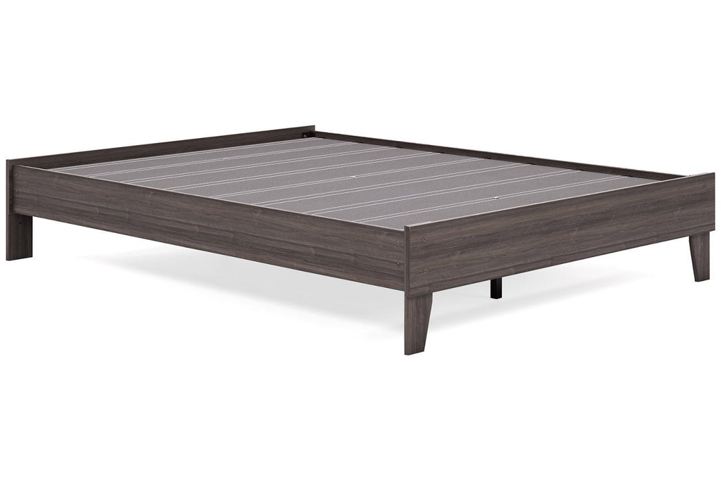 Brymont Dark Gray Queen Platform Bed - EB1011-113 - Gate Furniture