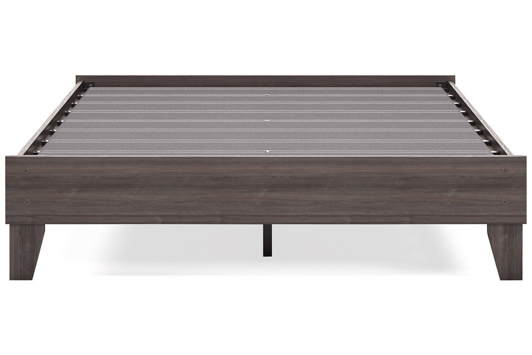 Brymont Dark Gray Queen Platform Bed - EB1011-113 - Gate Furniture
