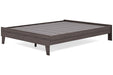 Brymont Dark Gray Queen Platform Bed - EB1011-113 - Gate Furniture