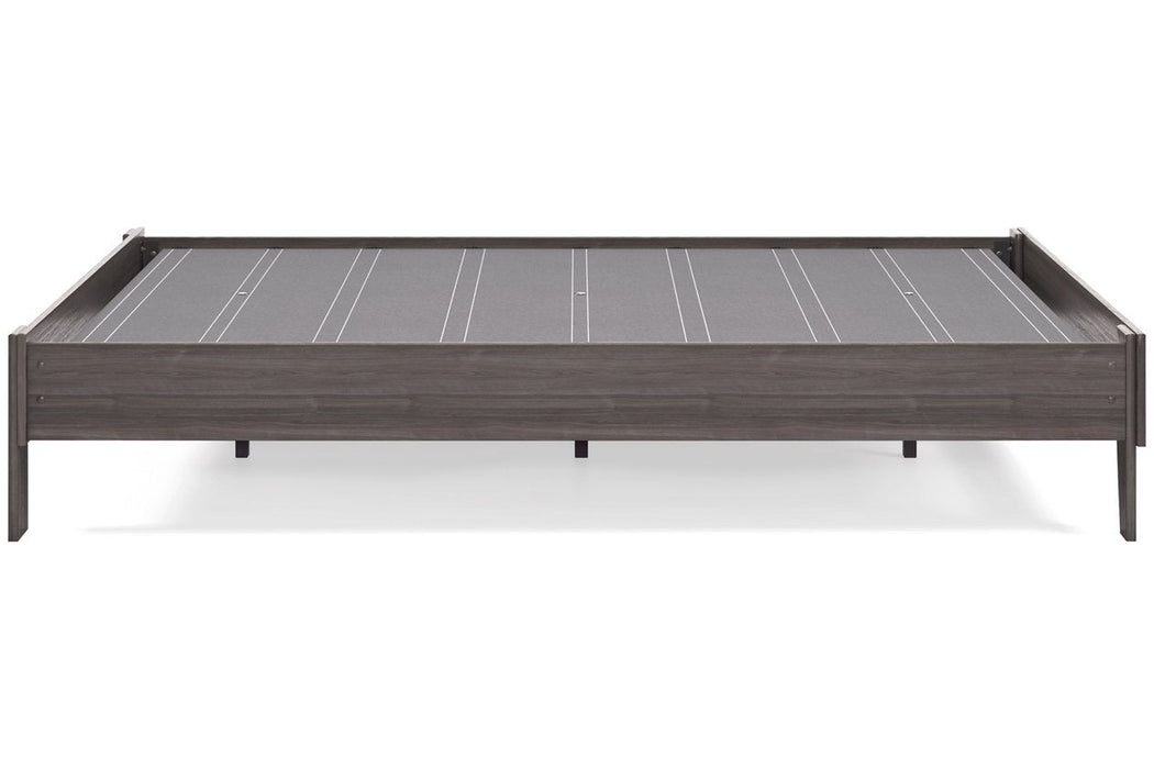 Brymont Dark Gray Queen Platform Bed - EB1011-113 - Gate Furniture