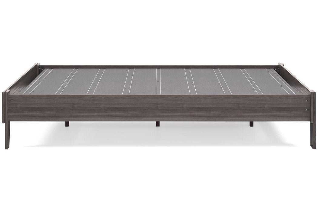 Brymont Dark Gray Queen Platform Bed - EB1011-113 - Gate Furniture