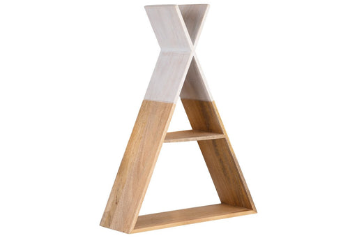 Cadel White/Natural Wall Shelf - A8010201 - Gate Furniture