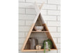 Cadel White/Natural Wall Shelf - A8010201 - Gate Furniture