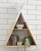 Cadel White/Natural Wall Shelf - A8010201 - Gate Furniture