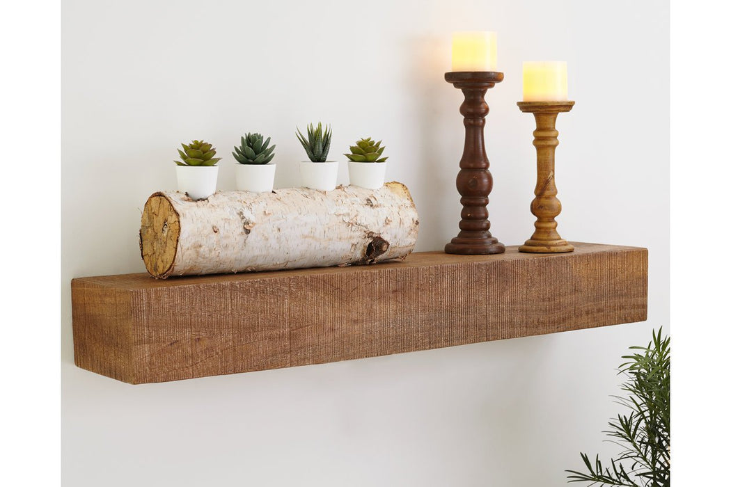 Cadmon Brown Wall Shelf - A8010258 - Gate Furniture