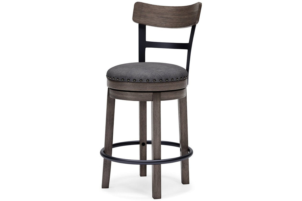 Caitbrook Gray Counter Height Bar Stool - D388-224 - Gate Furniture