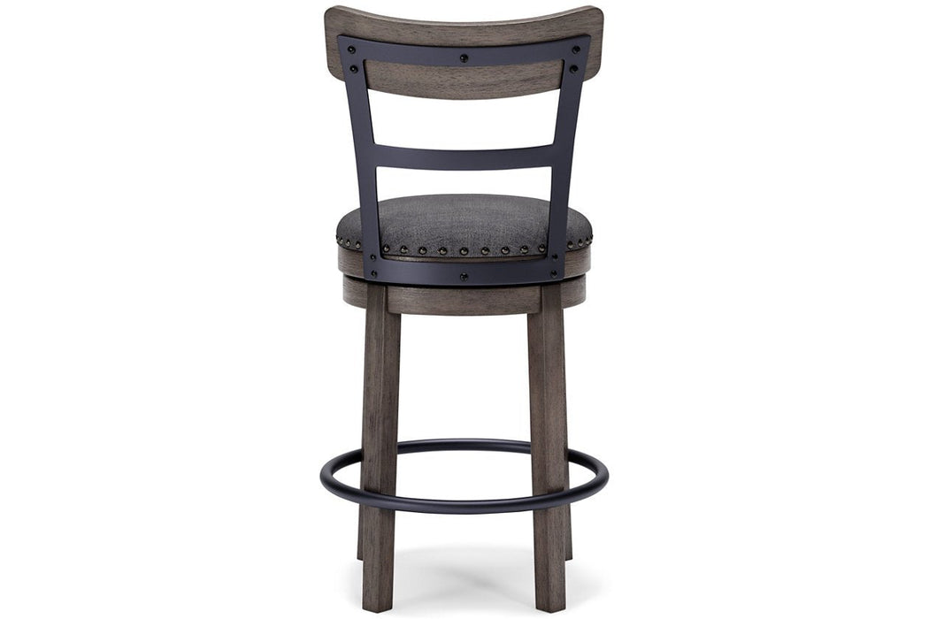 Caitbrook Gray Counter Height Bar Stool - D388-224 - Gate Furniture