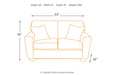 Calicho Cashmere Loveseat - 9120235 - Gate Furniture