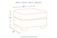 Calicho Cashmere Ottoman - 9120214 - Gate Furniture