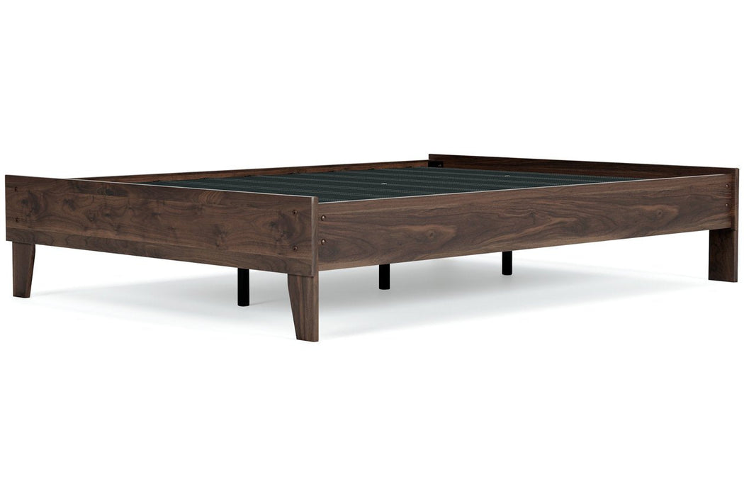 Calverson Mocha Full Platform Bed - EB3660-112 - Gate Furniture