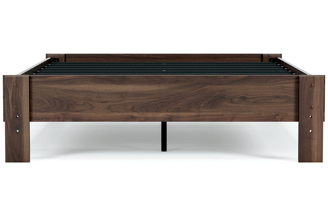 Calverson Mocha Full Platform Bed - EB3660-112 - Gate Furniture