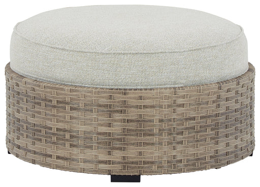 Calworth Outdoor Ottoman with Cushion - P458-814 - In Stock Furniture