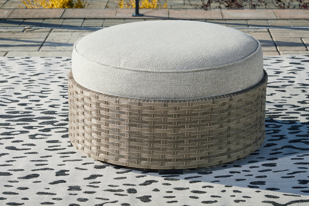 Calworth Outdoor Ottoman with Cushion - P458-814 - In Stock Furniture