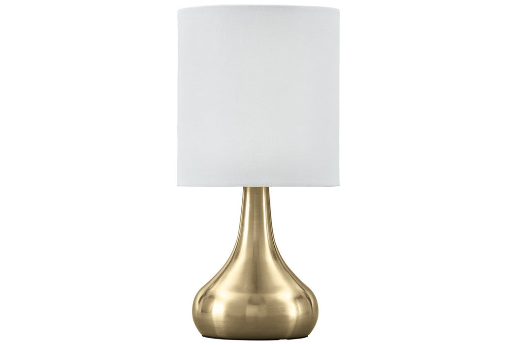 Camdale Brass Finish Table Lamp - L204344 - Gate Furniture