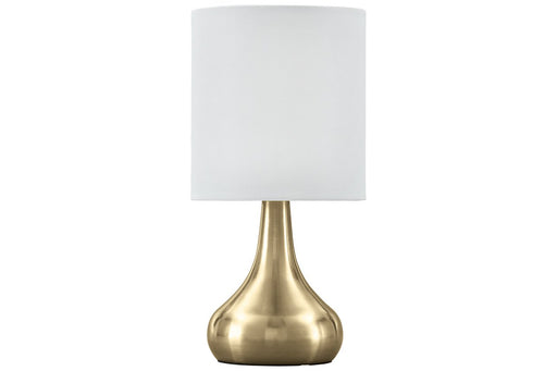 Camdale Brass Finish Table Lamp - L204344 - Gate Furniture