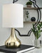 Camdale Brass Finish Table Lamp - L204344 - Gate Furniture