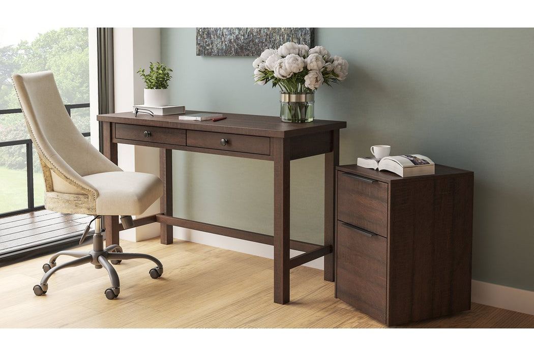 Camiburg Warm Brown 47" Home Office Desk - H283-14 - Gate Furniture