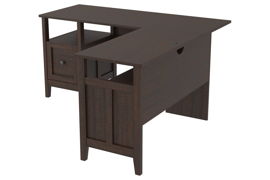 Camiburg Warm Brown 58" Home Office Desk - H283-34 - Gate Furniture