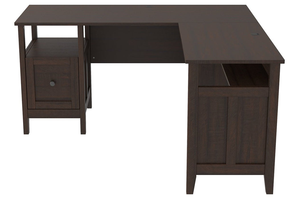 Camiburg Warm Brown 58" Home Office Desk - H283-34 - Gate Furniture