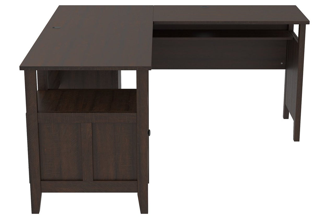 Camiburg Warm Brown 58" Home Office Desk - H283-34 - Gate Furniture