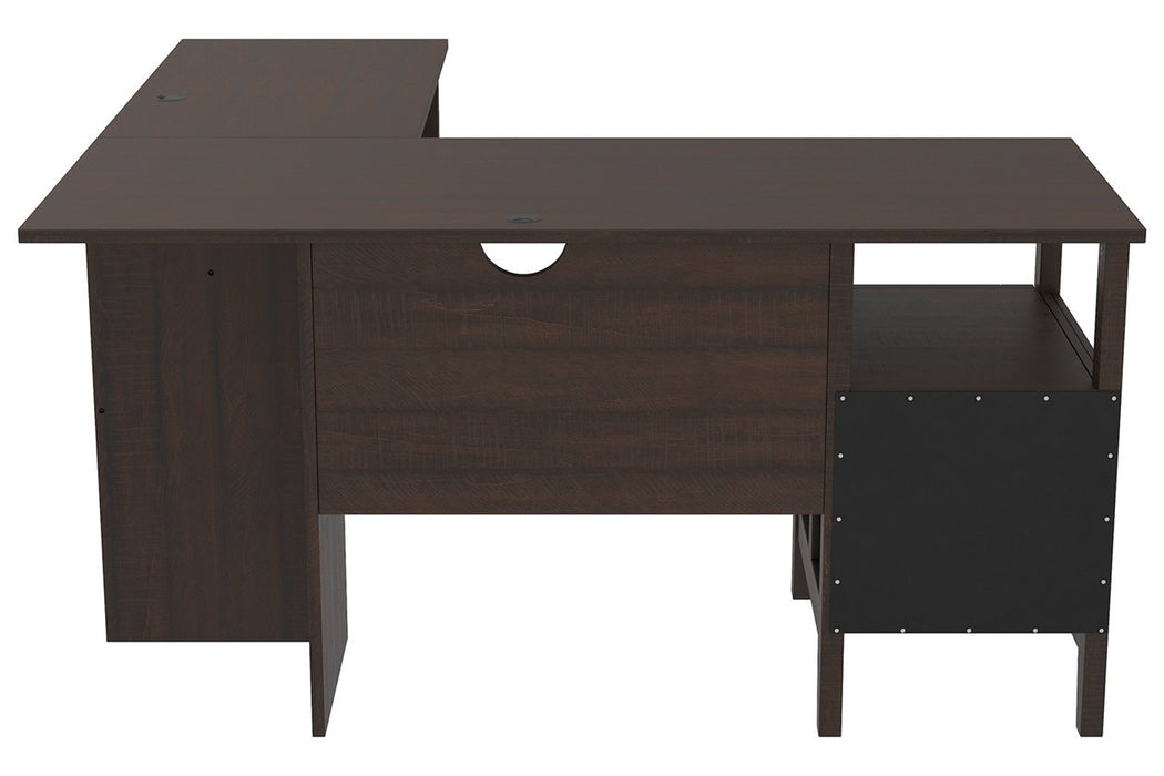 Camiburg Warm Brown 58" Home Office Desk - H283-34 - Gate Furniture