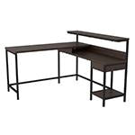 Camiburg Warm Brown Home Office L-Desk with Storage - H283-24 - Gate Furniture