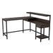 Camiburg Warm Brown Home Office L-Desk with Storage - H283-24 - Gate Furniture