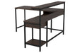 Camiburg Warm Brown Home Office L-Desk with Storage - H283-24 - Gate Furniture