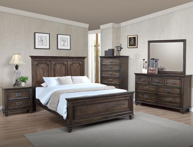 Campbell Brown Panel Bedroom Set *** - Gate Furniture
