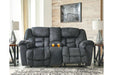 Capehorn Granite Reclining Loveseat with Console - 7690294 - Gate Furniture