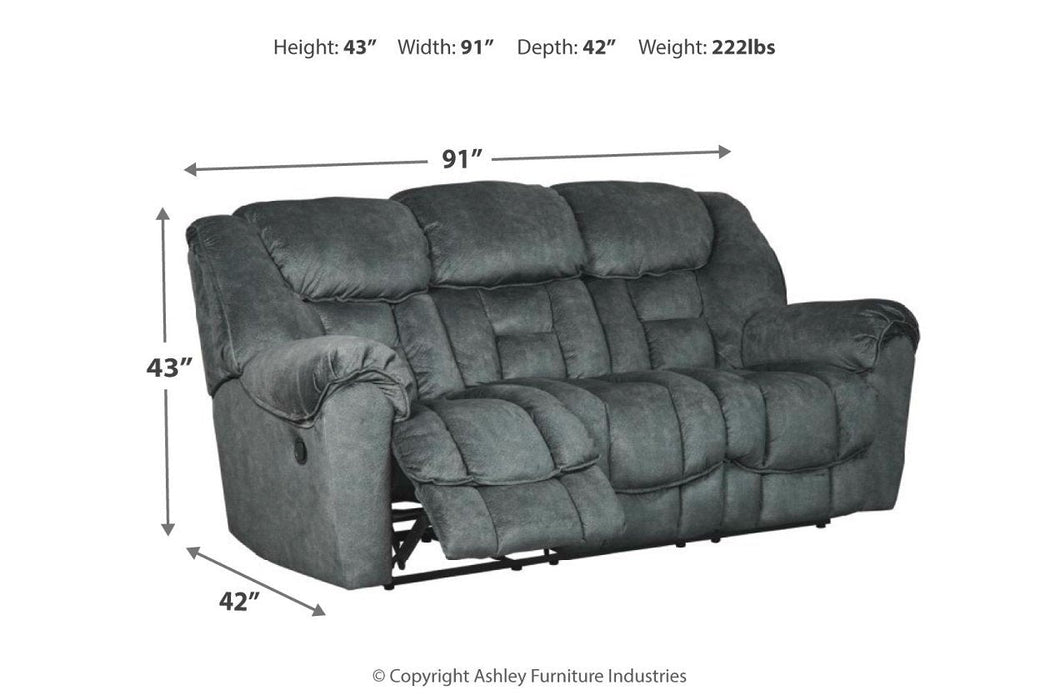 Capehorn Granite Reclining Sofa - 7690288 - Gate Furniture