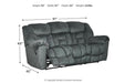 Capehorn Granite Reclining Sofa - 7690288 - Gate Furniture