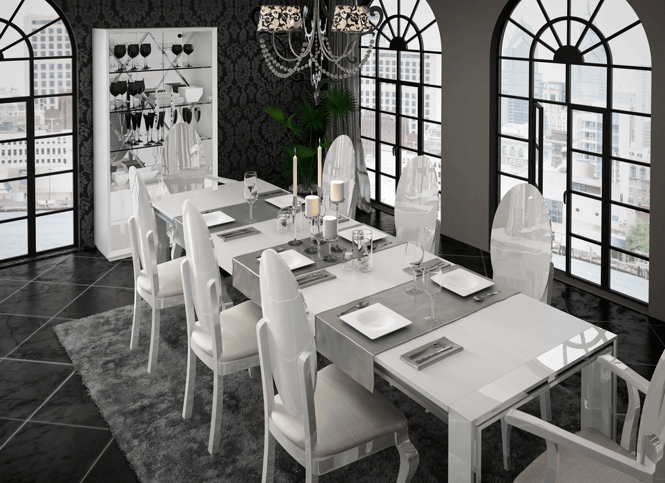 Carmen White Dining Room Set - Gate Furniture