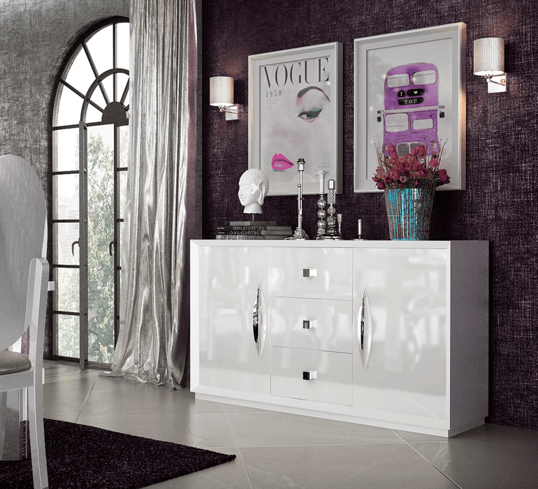 Carmen White Dining Room Set - Gate Furniture