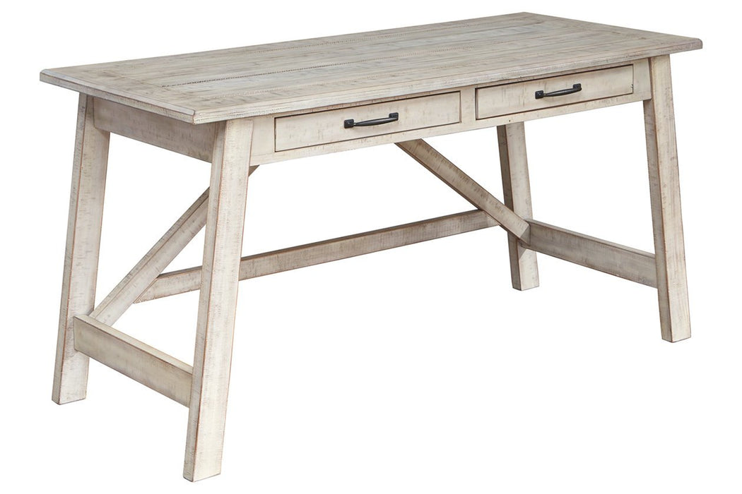 Carynhurst Whitewash 60" Home Office Desk - H755-44 - Gate Furniture