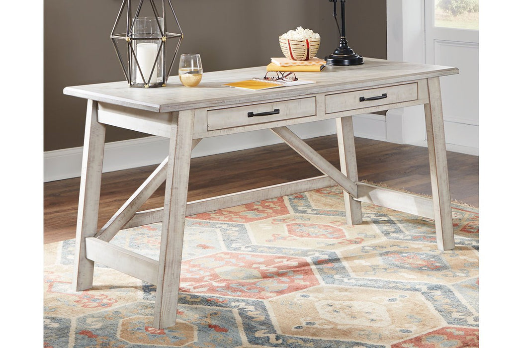 Carynhurst Whitewash 60" Home Office Desk - H755-44 - Gate Furniture