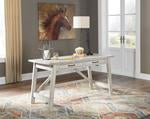 Carynhurst Whitewash 60" Home Office Desk - H755-44 - Gate Furniture