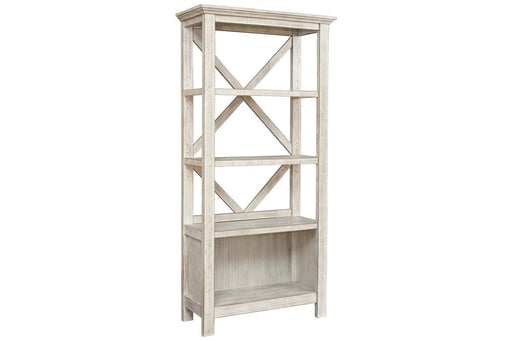 Carynhurst Whitewash 75" Bookcase - H755-17 - Gate Furniture