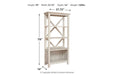 Carynhurst Whitewash 75" Bookcase - H755-17 - Gate Furniture