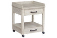 Carynhurst Whitewash Printer Stand - H755-11 - Gate Furniture