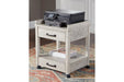 Carynhurst Whitewash Printer Stand - H755-11 - Gate Furniture