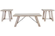 Carynhurst Whitewash Table (Set of 3) - T356-13 - Gate Furniture