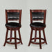 Cecil 24" Cherry Swivel Pub Stool, Set of 2 - 2798C-24 - Gate Furniture